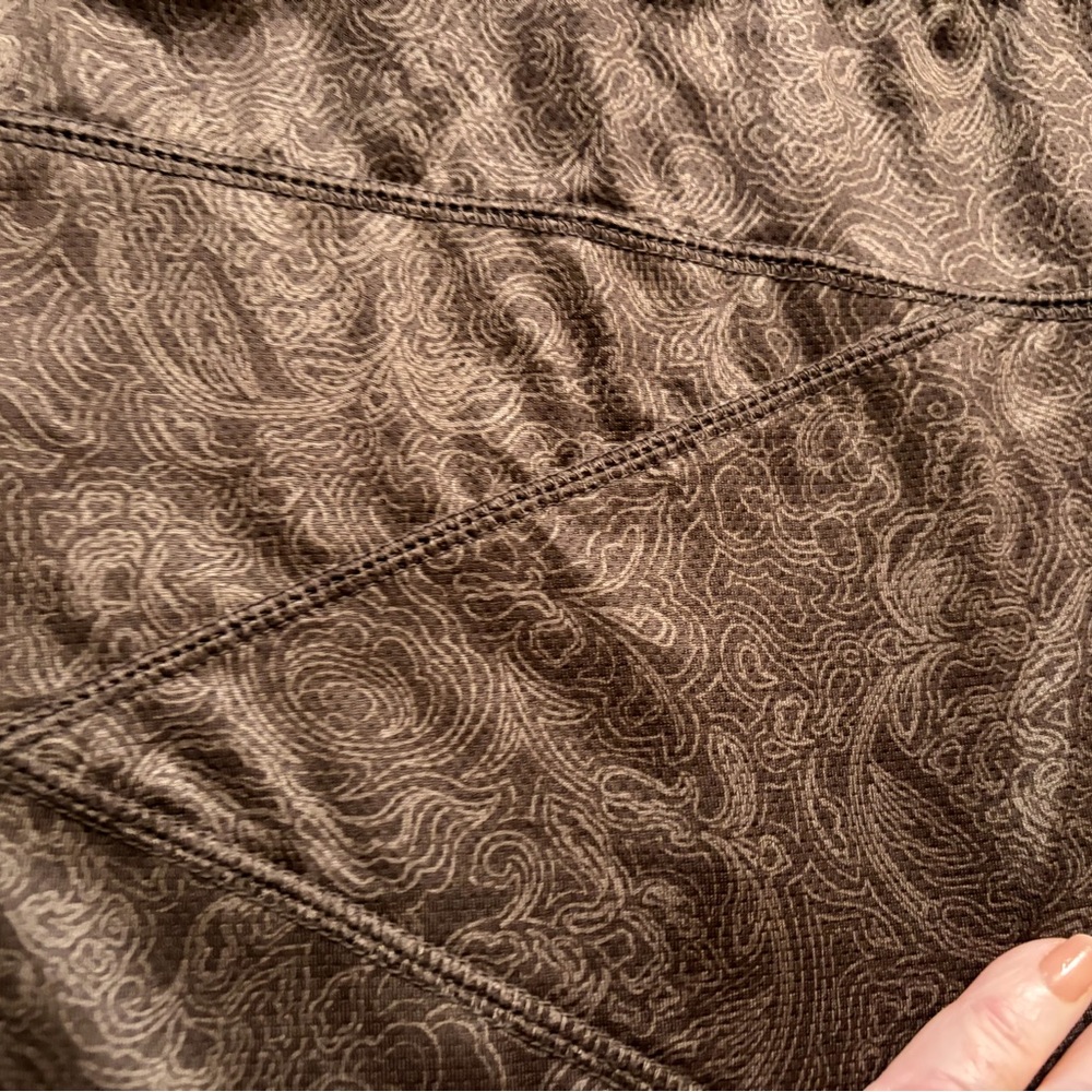 Columbia Titanium Brown Athletic Skort Paisley Print Hiking Trail Skirt Women - Picture 3 of 8